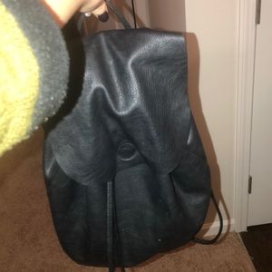 H & M Black Backpack Purse